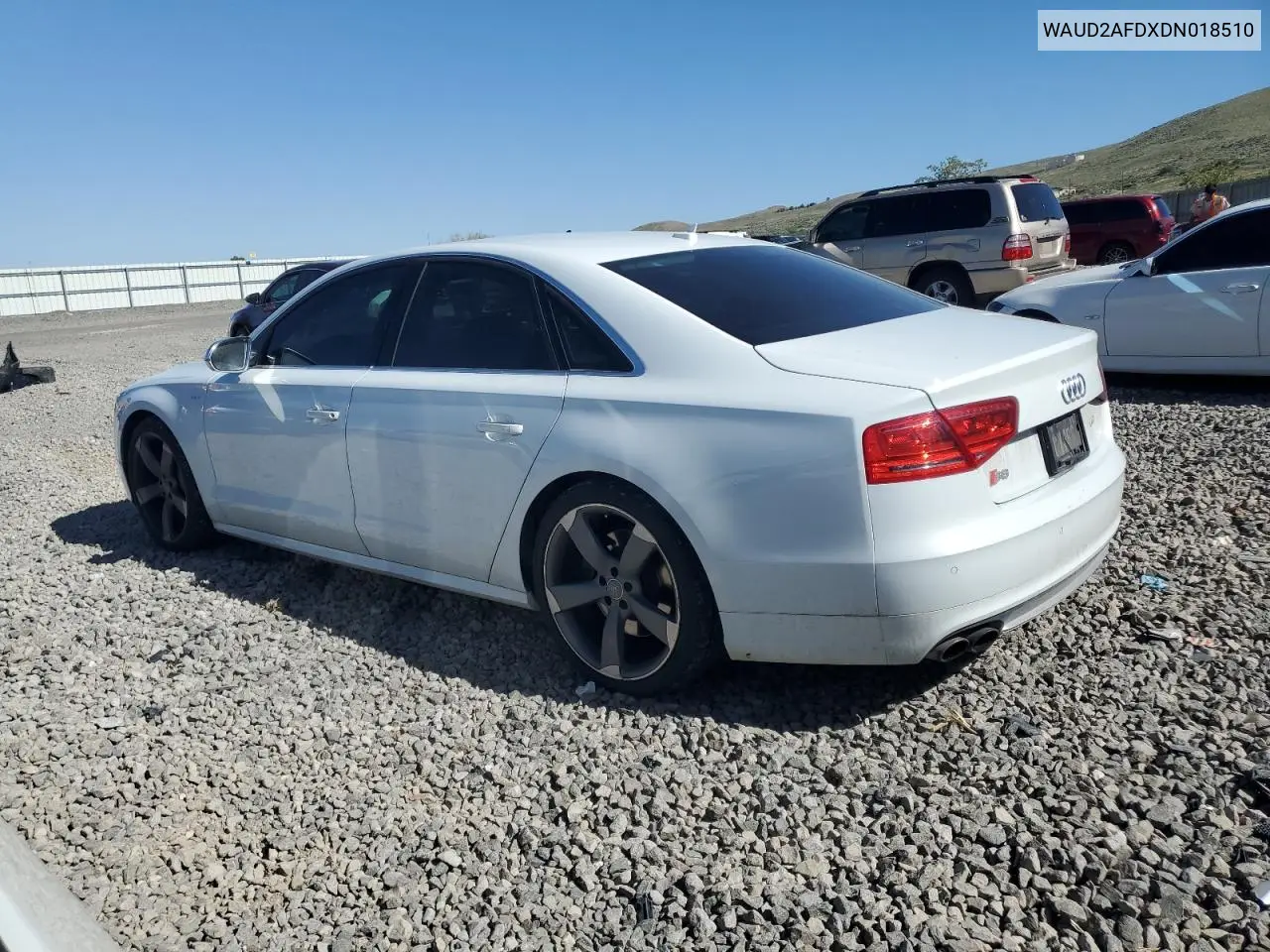 2013 Audi S8 Quattro VIN: WAUD2AFDXDN018510 Lot: 57843865