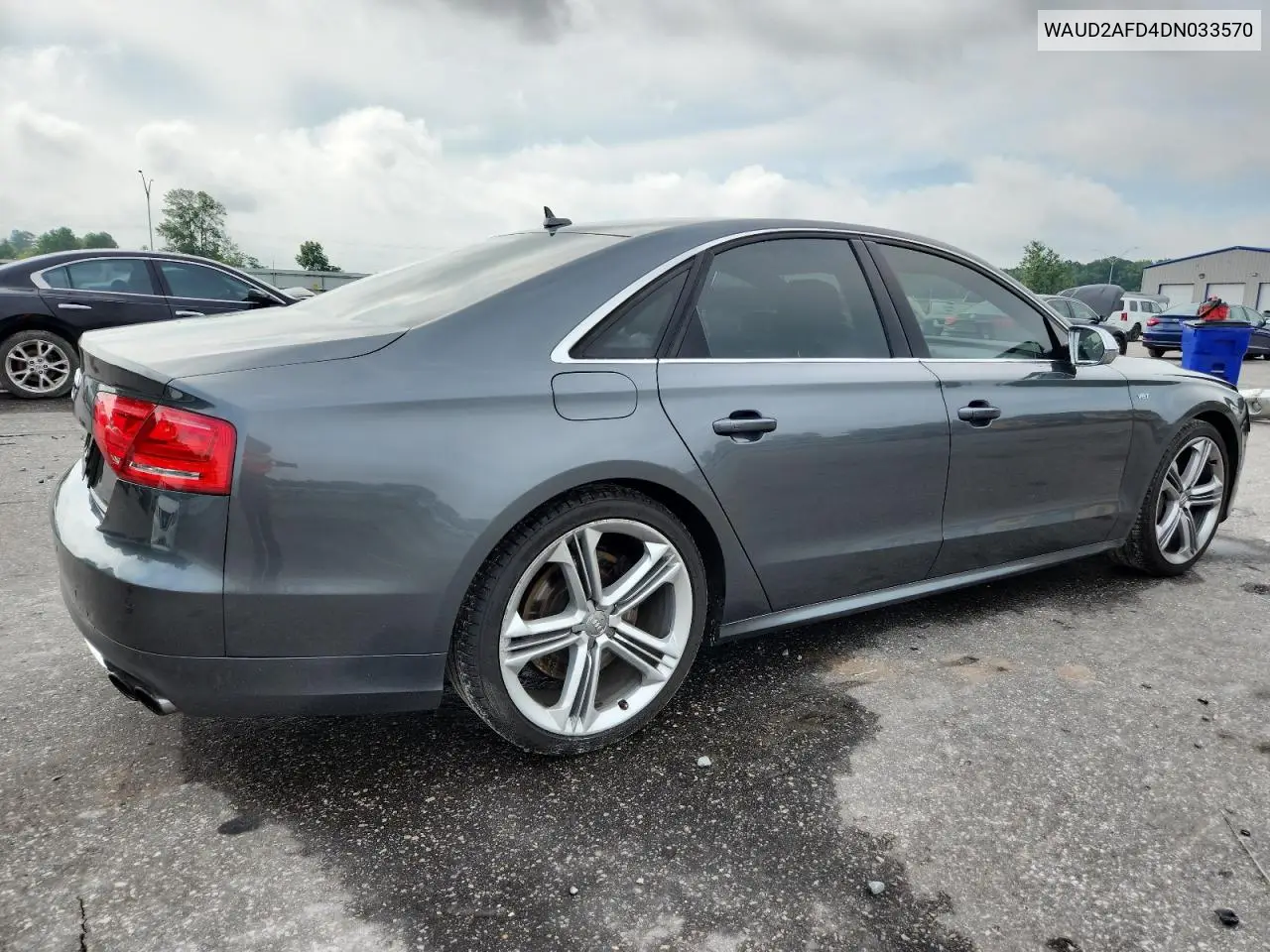 2013 Audi S8 Quattro VIN: WAUD2AFD4DN033570 Lot: 59245015