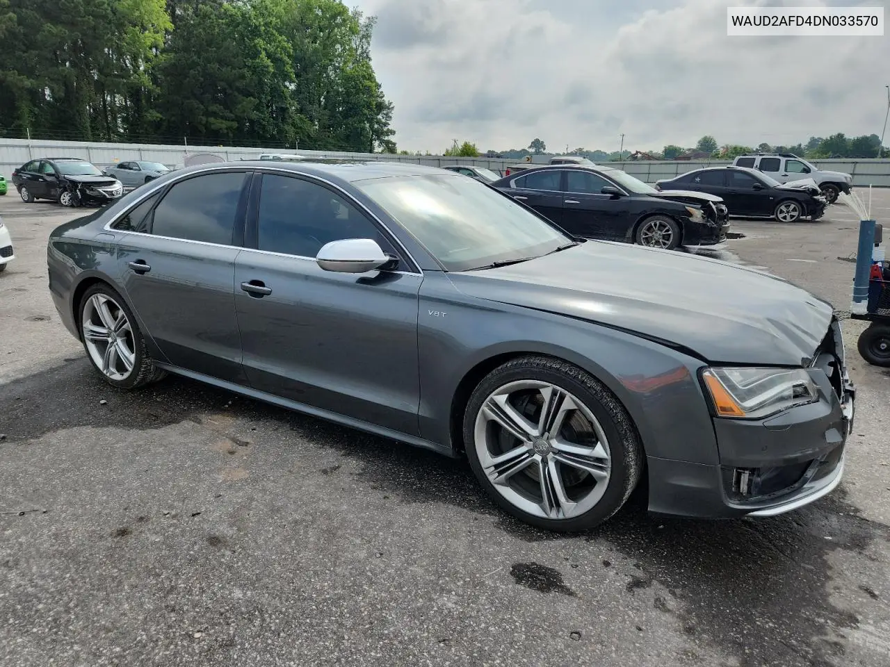2013 Audi S8 Quattro VIN: WAUD2AFD4DN033570 Lot: 59245015