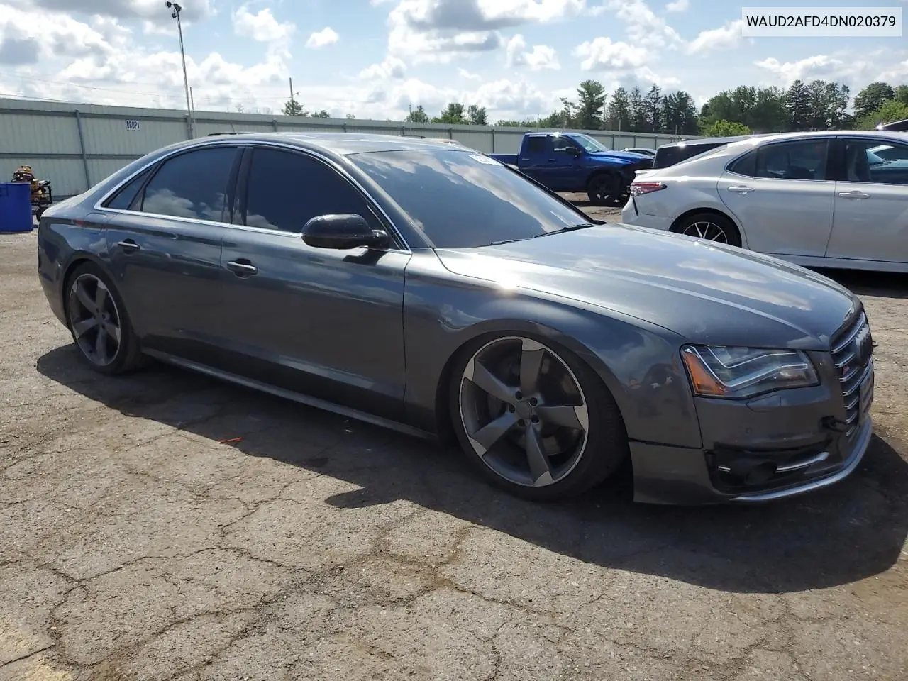 2013 Audi S8 Quattro VIN: WAUD2AFD4DN020379 Lot: 63938215