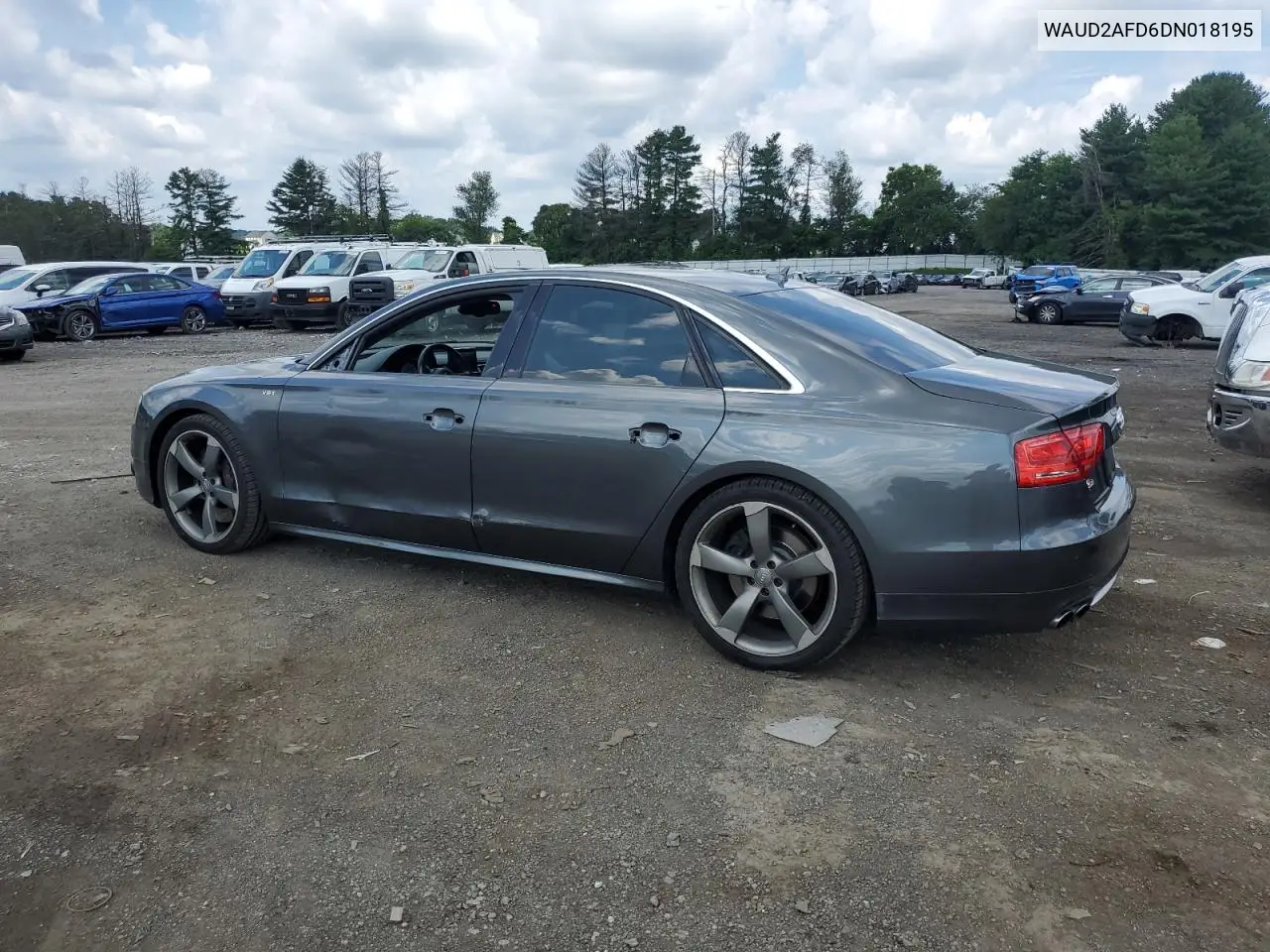 2013 Audi S8 Quattro VIN: WAUD2AFD6DN018195 Lot: 63996585