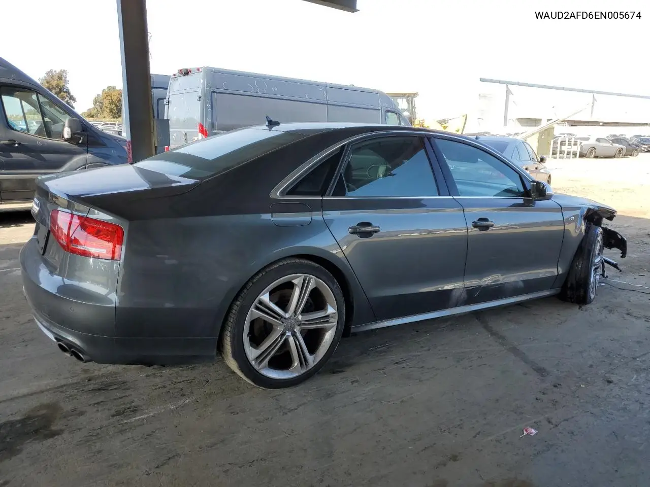 2014 Audi S8 Quattro VIN: WAUD2AFD6EN005674 Lot: 48405965
