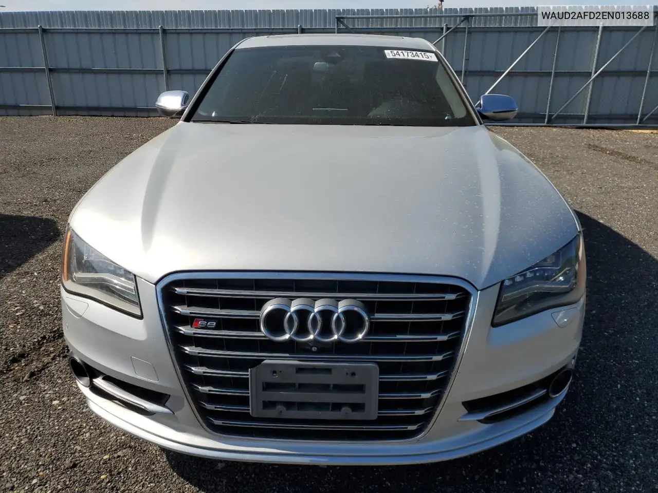 2014 Audi S8 Quattro VIN: WAUD2AFD2EN013688 Lot: 54173415