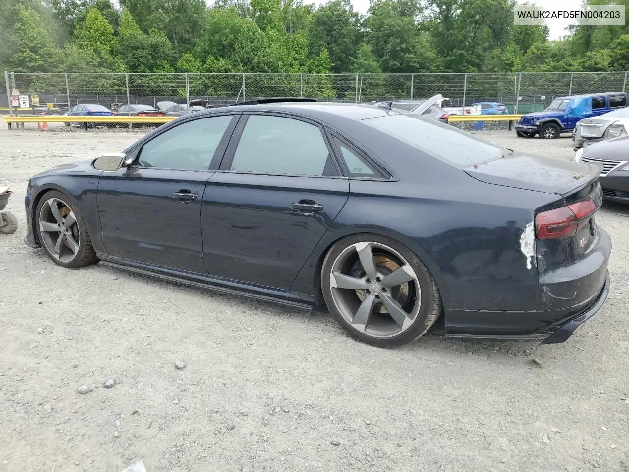 2015 Audi S8 Quattro VIN: WAUK2AFD5FN004203 Lot: 58317975