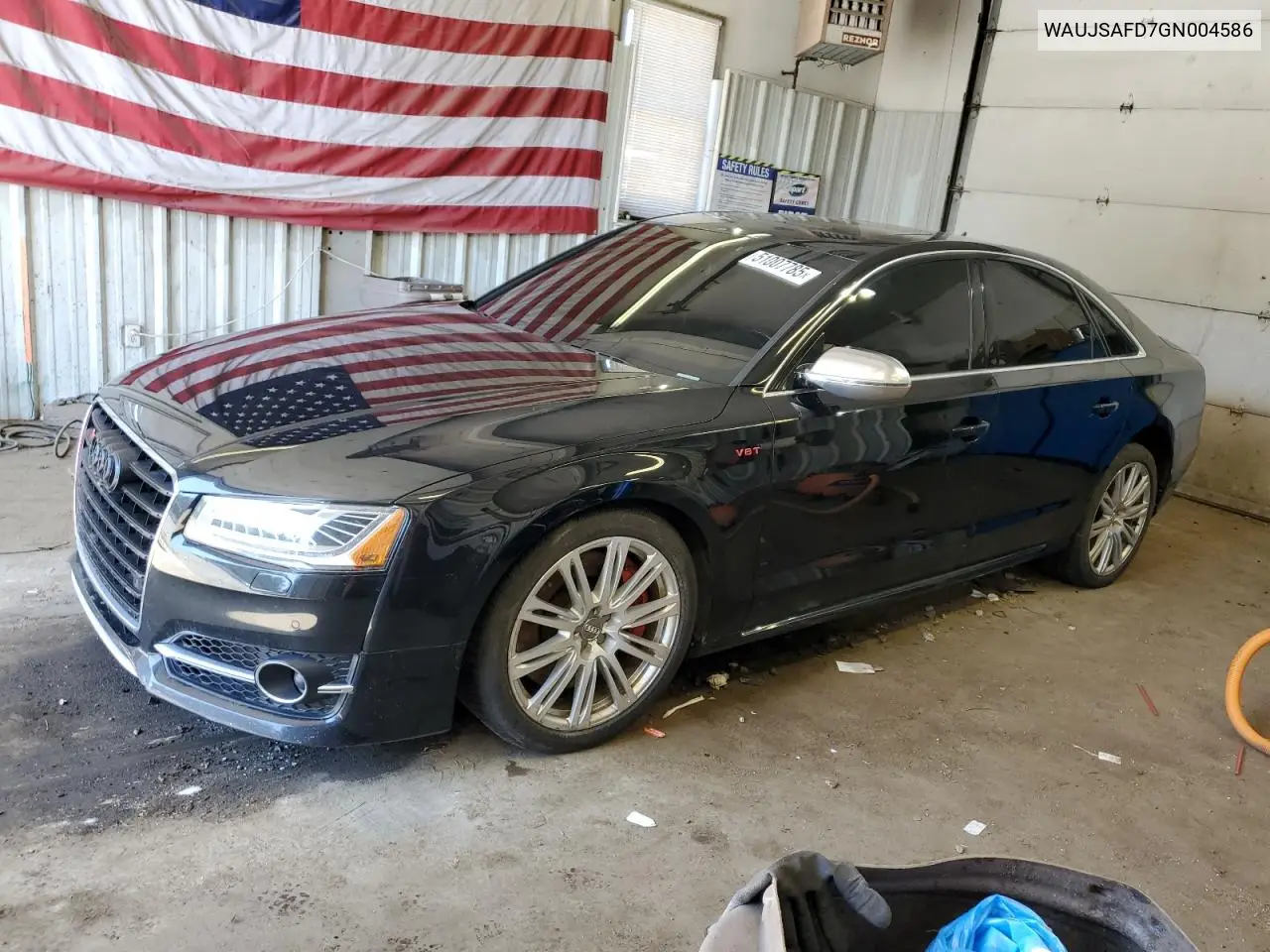 2016 Audi S8 Quattro VIN: WAUJSAFD7GN004586 Lot: 51007785