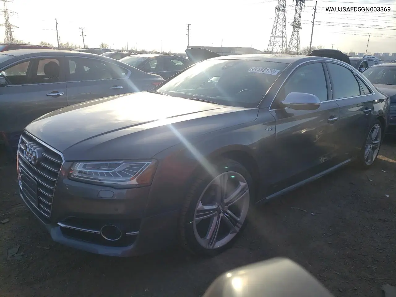 2016 Audi S8 Quattro VIN: WAUJSAFD5GN003369 Lot: 59417235