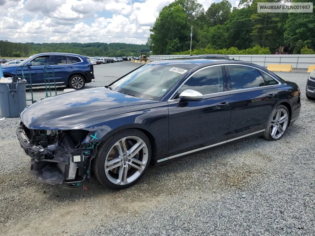 2020 Audi S8 VIN: WAU8SAF87LN001957 Lot: 56478595