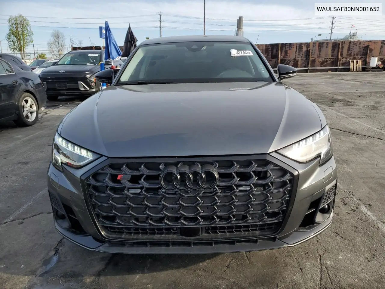 2022 Audi S8 VIN: WAULSAF80NN001652 Lot: 50840745