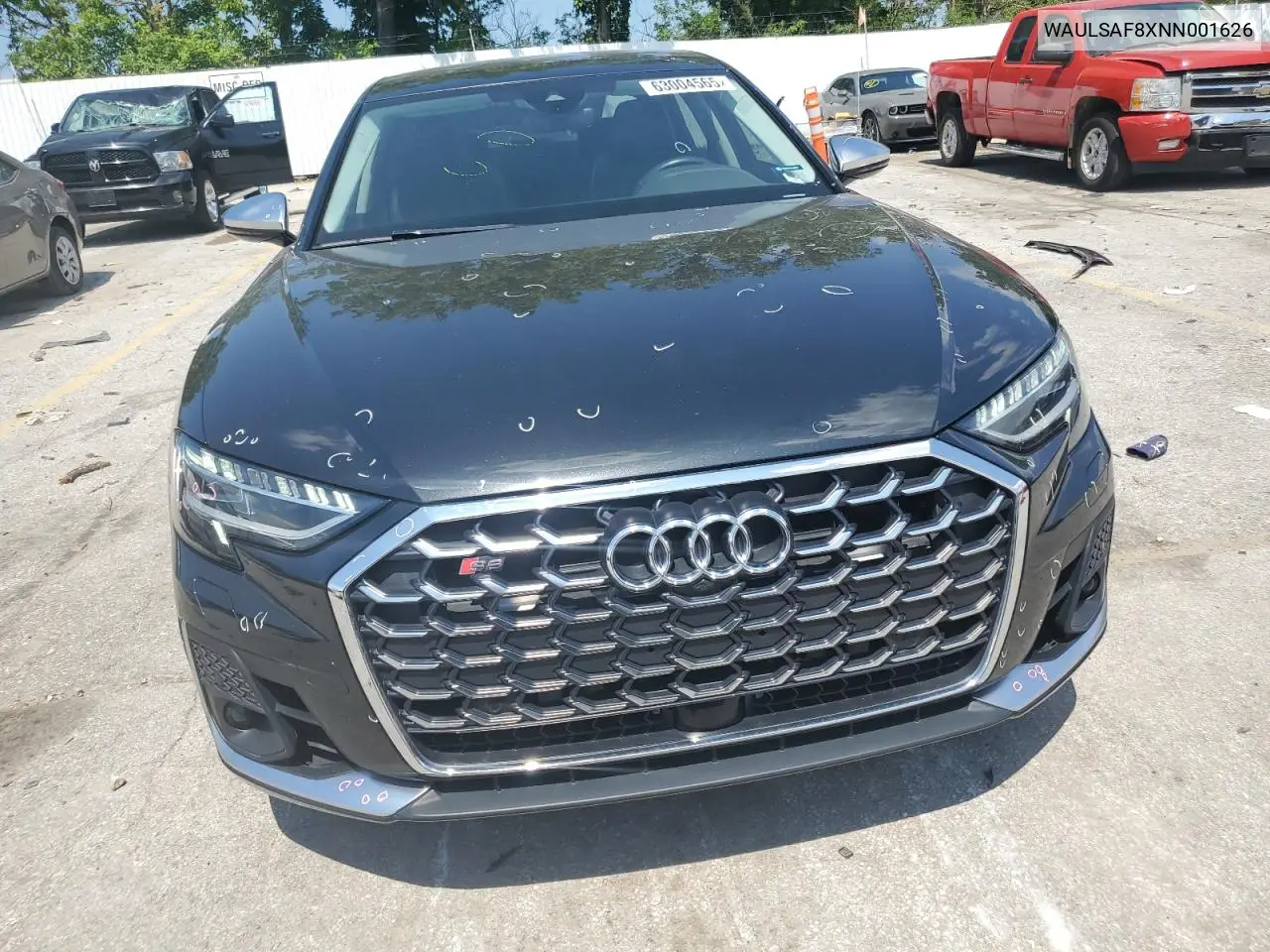 2022 Audi S8 VIN: WAULSAF8XNN001626 Lot: 63004565