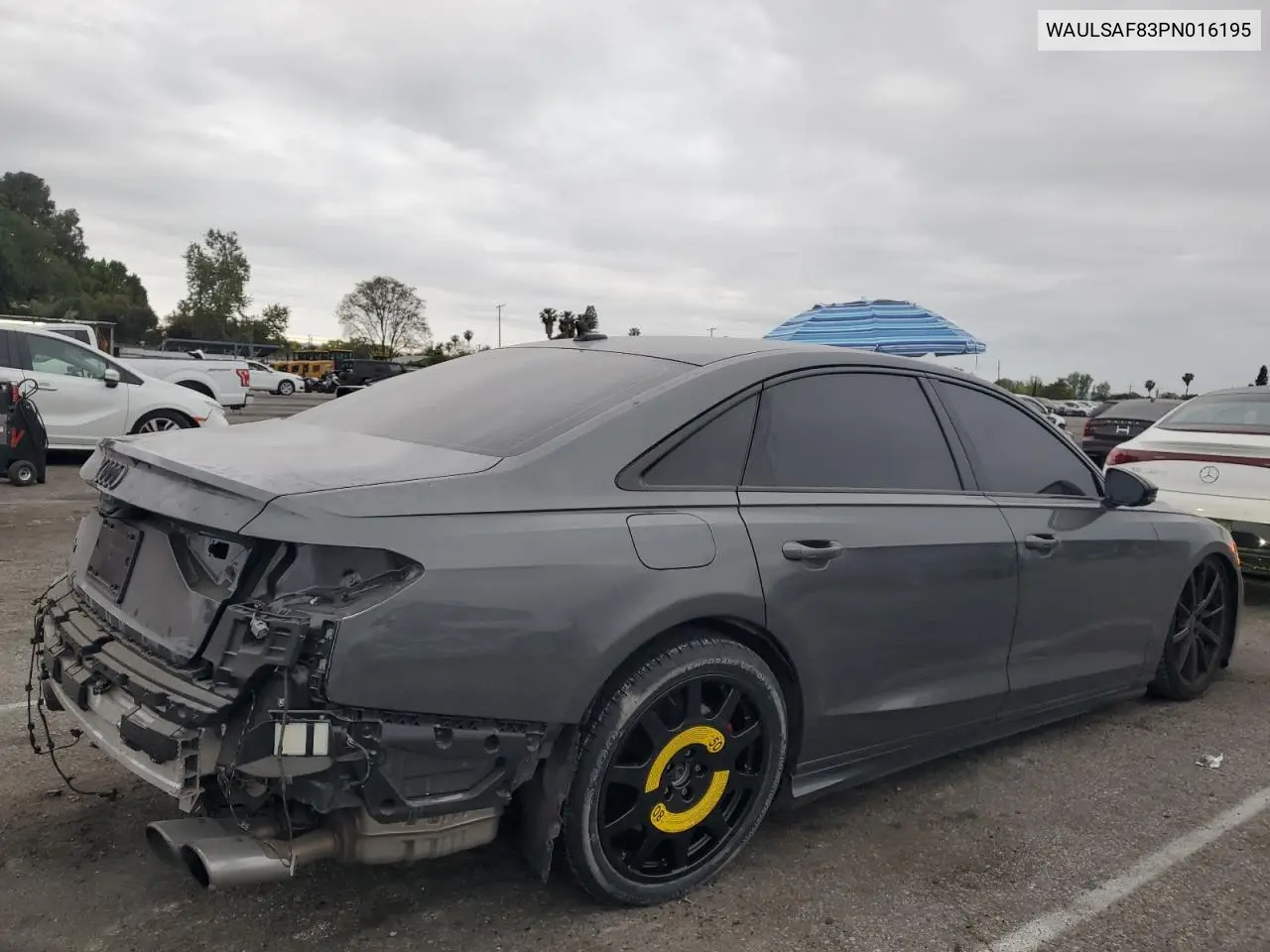 2023 Audi S8 VIN: WAULSAF83PN016195 Lot: 51859105