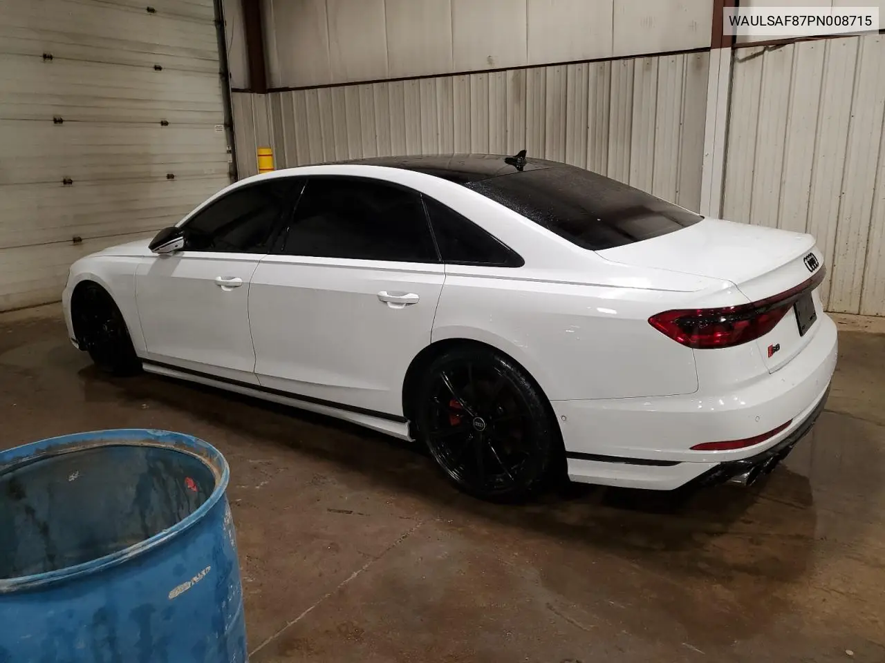 2023 Audi S8 VIN: WAULSAF87PN008715 Lot: 52538485
