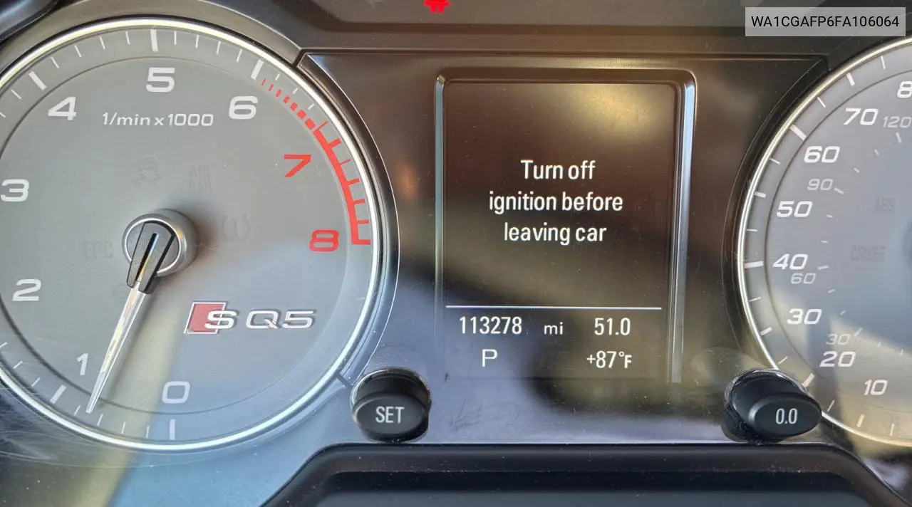 2015 Audi Sq5 Premium Plus VIN: WA1CGAFP6FA106064 Lot: 56433725