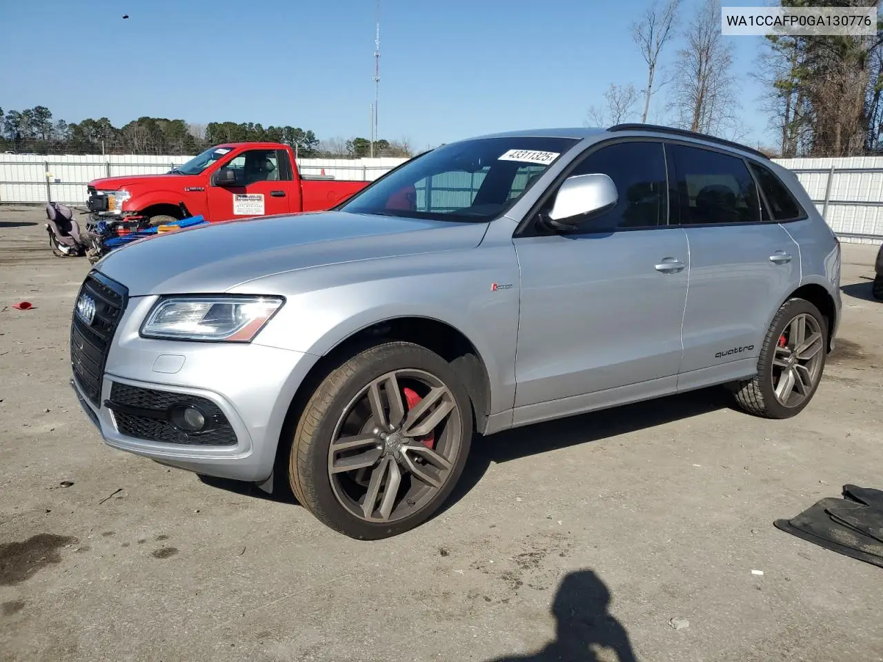 2016 Audi Sq5 Premium Plus VIN: WA1CCAFP0GA130776 Lot: 43311325