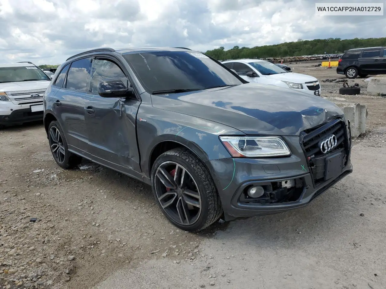 2017 Audi Sq5 Premium Plus VIN: WA1CCAFP2HA012729 Lot: 55347255