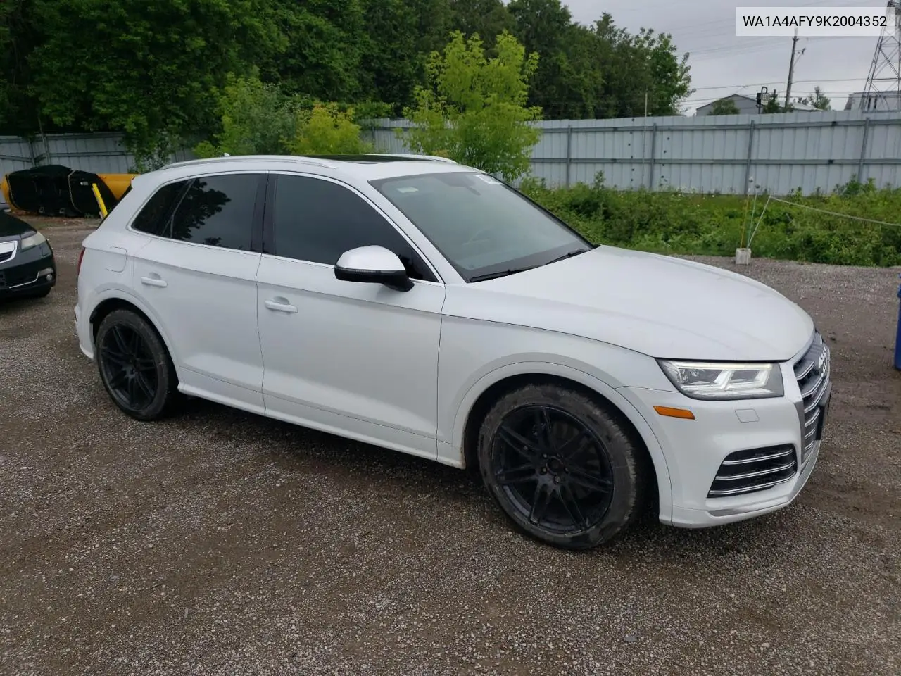 2019 Audi Sq5 Premium VIN: WA1A4AFY9K2004352 Lot: 60403845