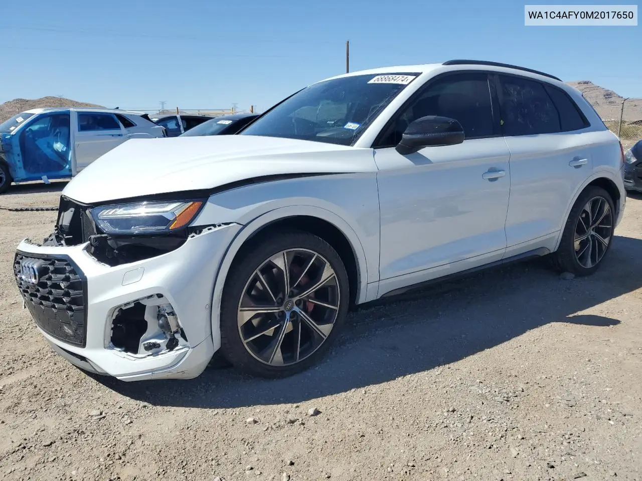 2021 Audi Sq5 Prestige VIN: WA1C4AFY0M2017650 Lot: 61756115