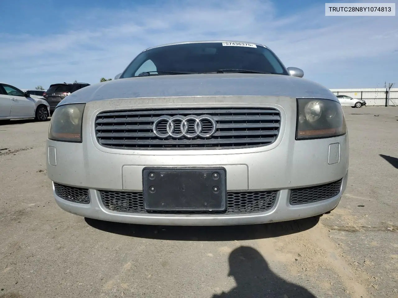 2000 Audi Tt VIN: TRUTC28N8Y1074813 Lot: 57436375