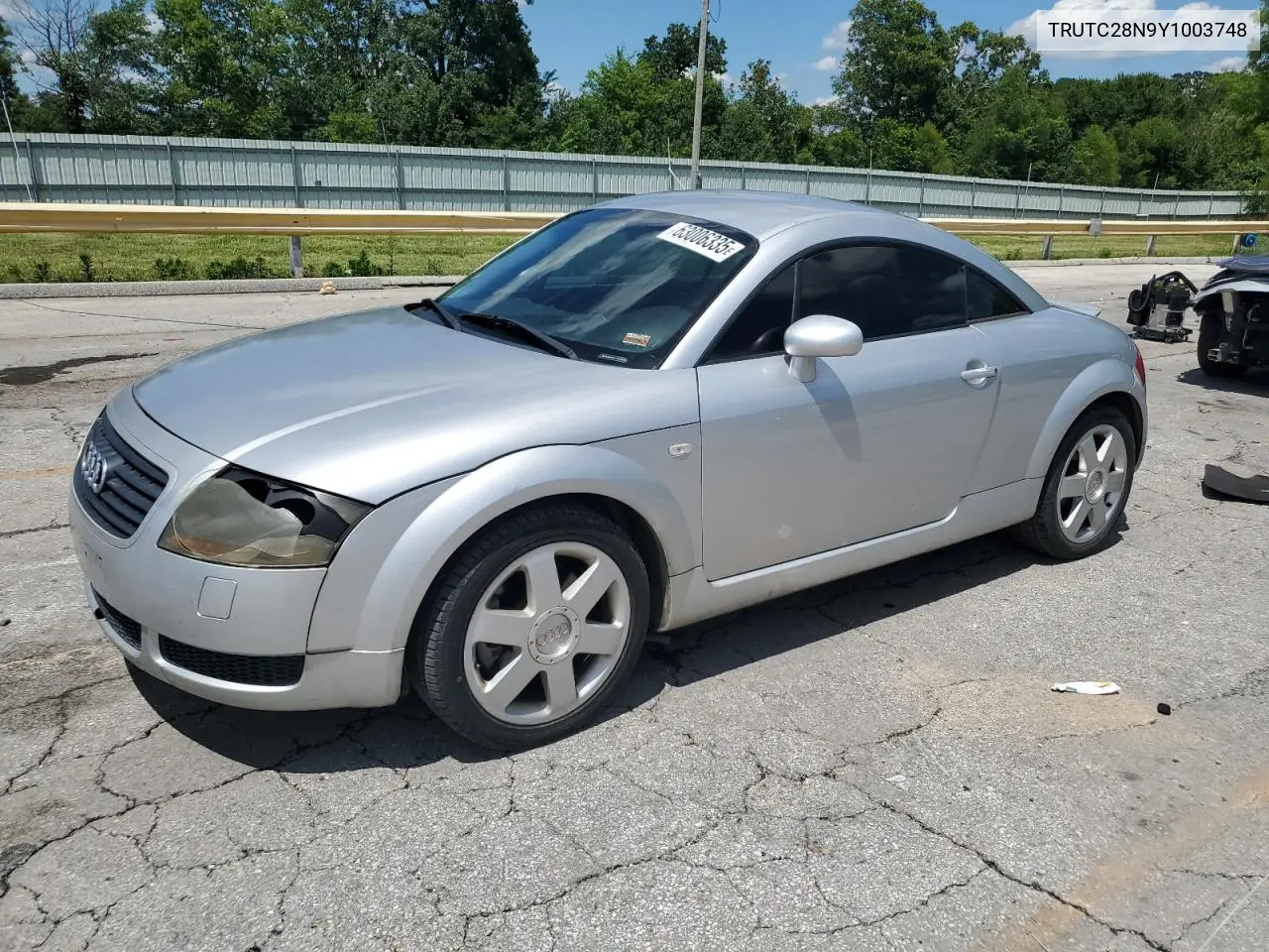 2000 Audi Tt VIN: TRUTC28N9Y1003748 Lot: 63006335