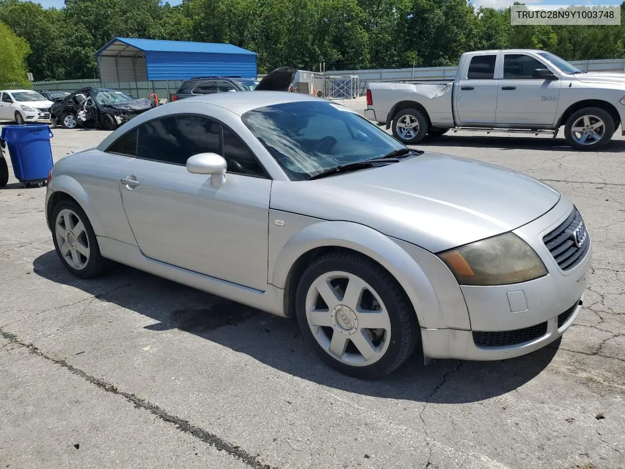2000 Audi Tt VIN: TRUTC28N9Y1003748 Lot: 63006335