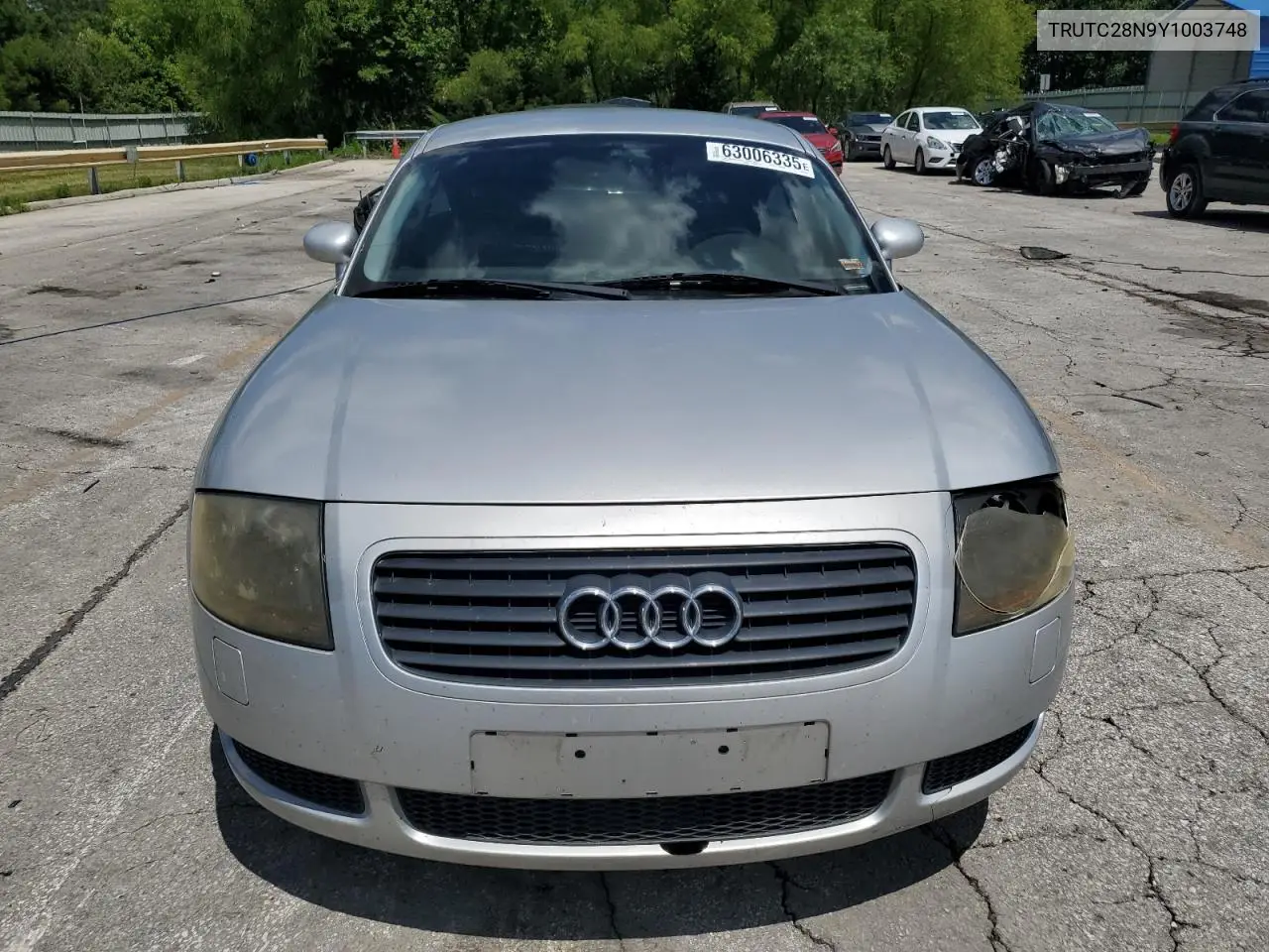 2000 Audi Tt VIN: TRUTC28N9Y1003748 Lot: 63006335