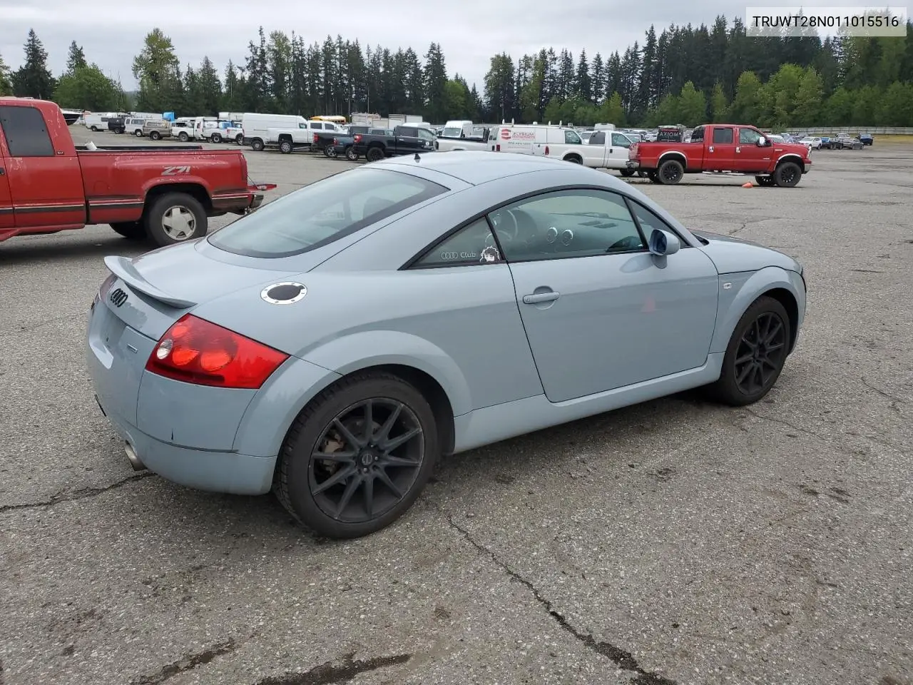 2001 Audi Tt Quattro VIN: TRUWT28N011015516 Lot: 54121535