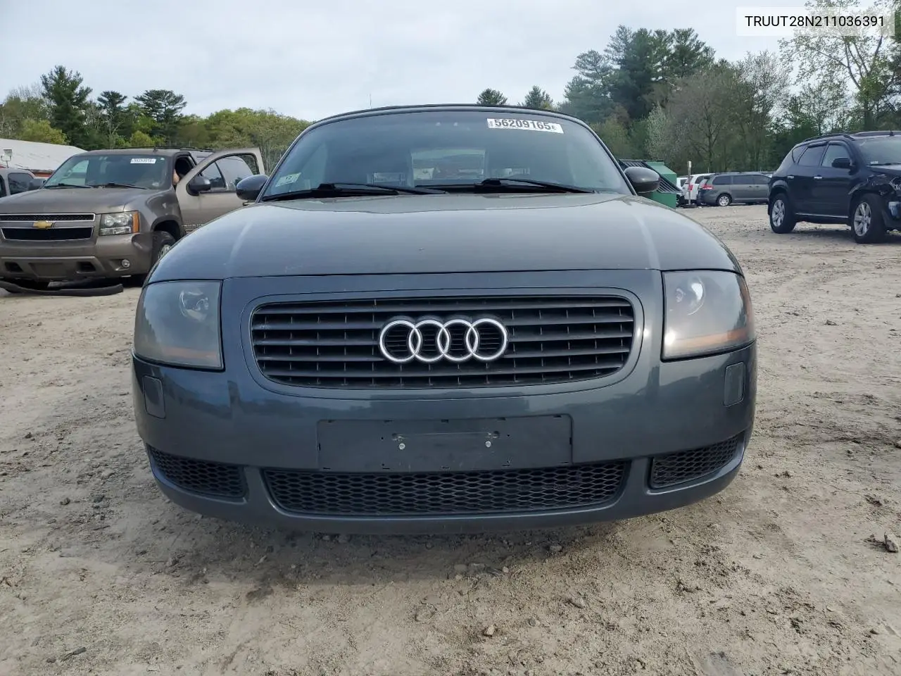 2001 Audi Tt Quattro VIN: TRUUT28N211036391 Lot: 56209165
