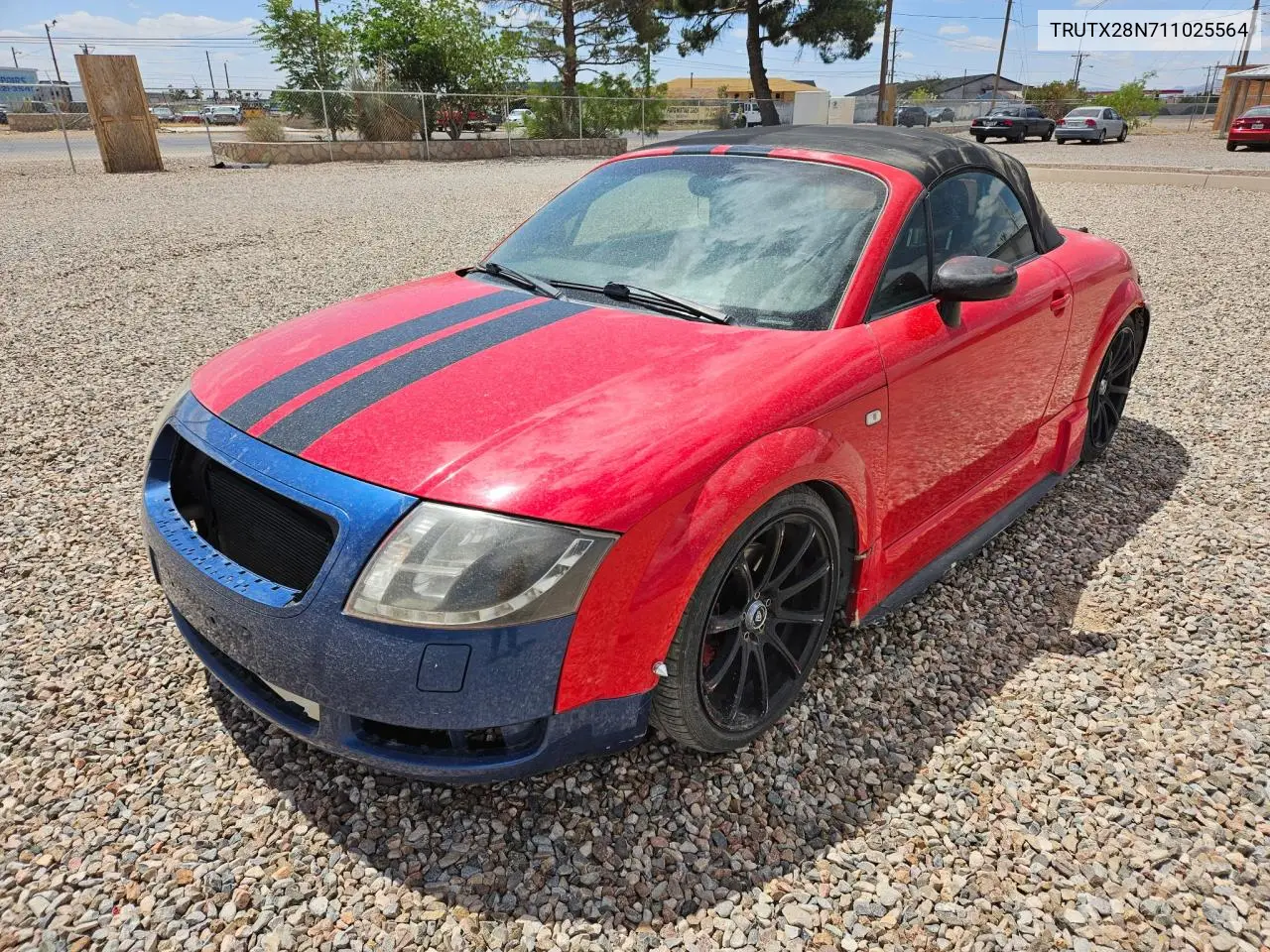 2001 Audi Tt VIN: TRUTX28N711025564 Lot: 56255685