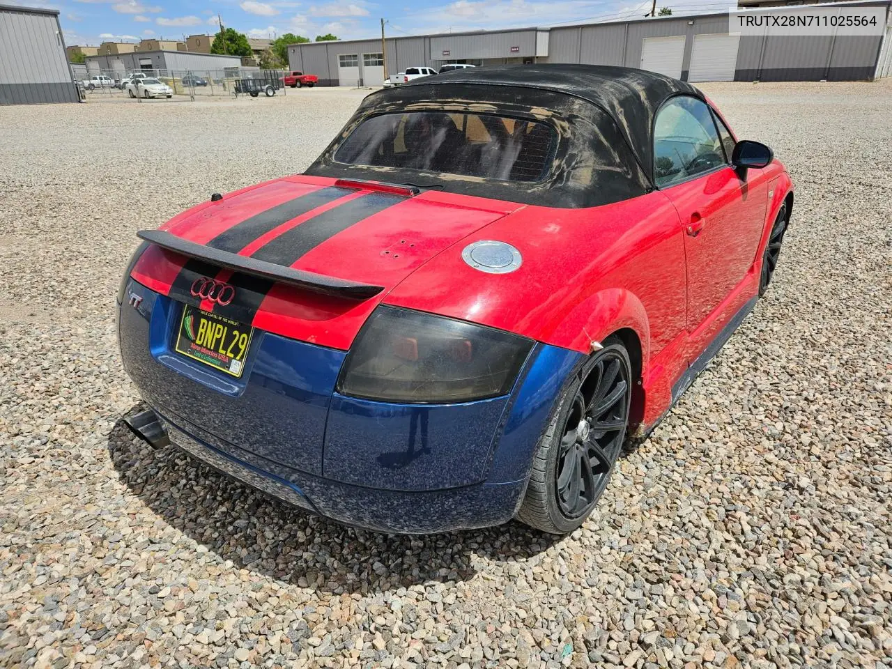 2001 Audi Tt VIN: TRUTX28N711025564 Lot: 56255685