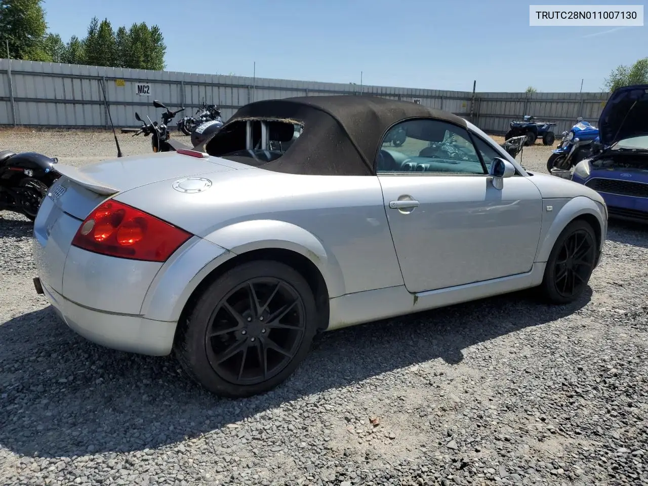 2001 Audi Tt VIN: TRUTC28N011007130 Lot: 58706525