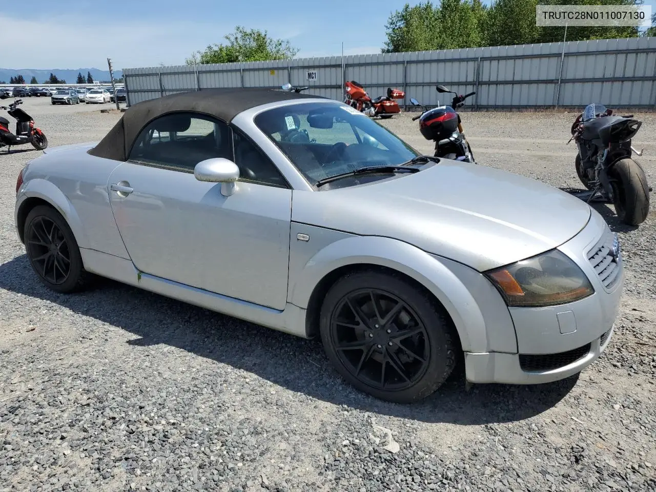 2001 Audi Tt VIN: TRUTC28N011007130 Lot: 58706525