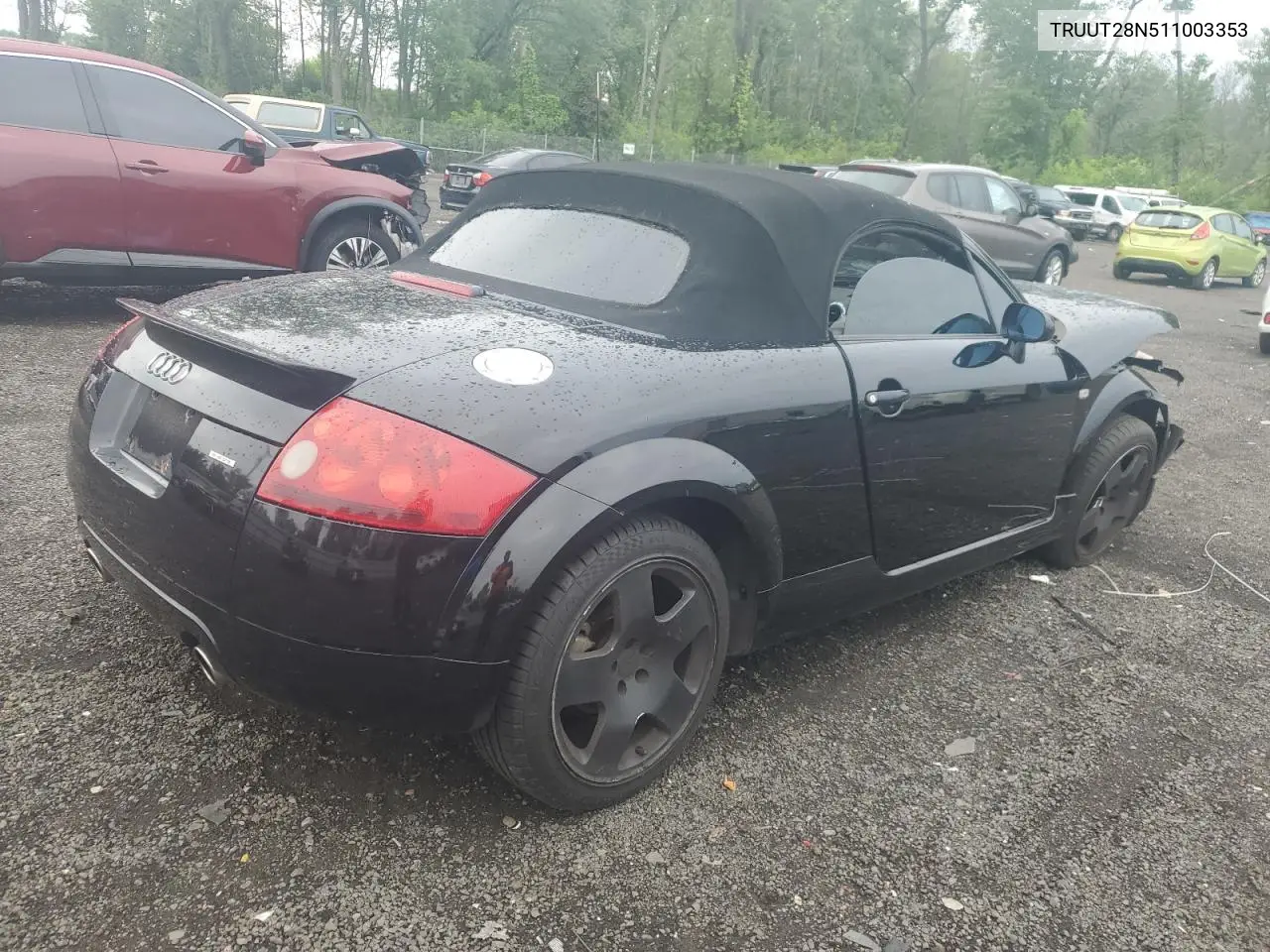 2001 Audi Tt Quattro VIN: TRUUT28N511003353 Lot: 59497445