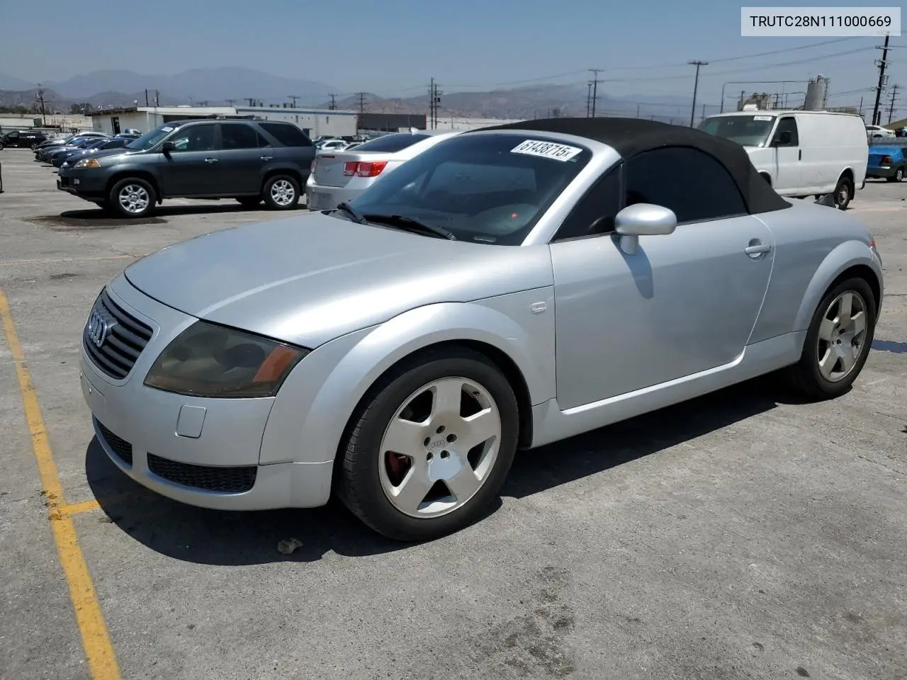 2001 Audi Tt VIN: TRUTC28N111000669 Lot: 61438715