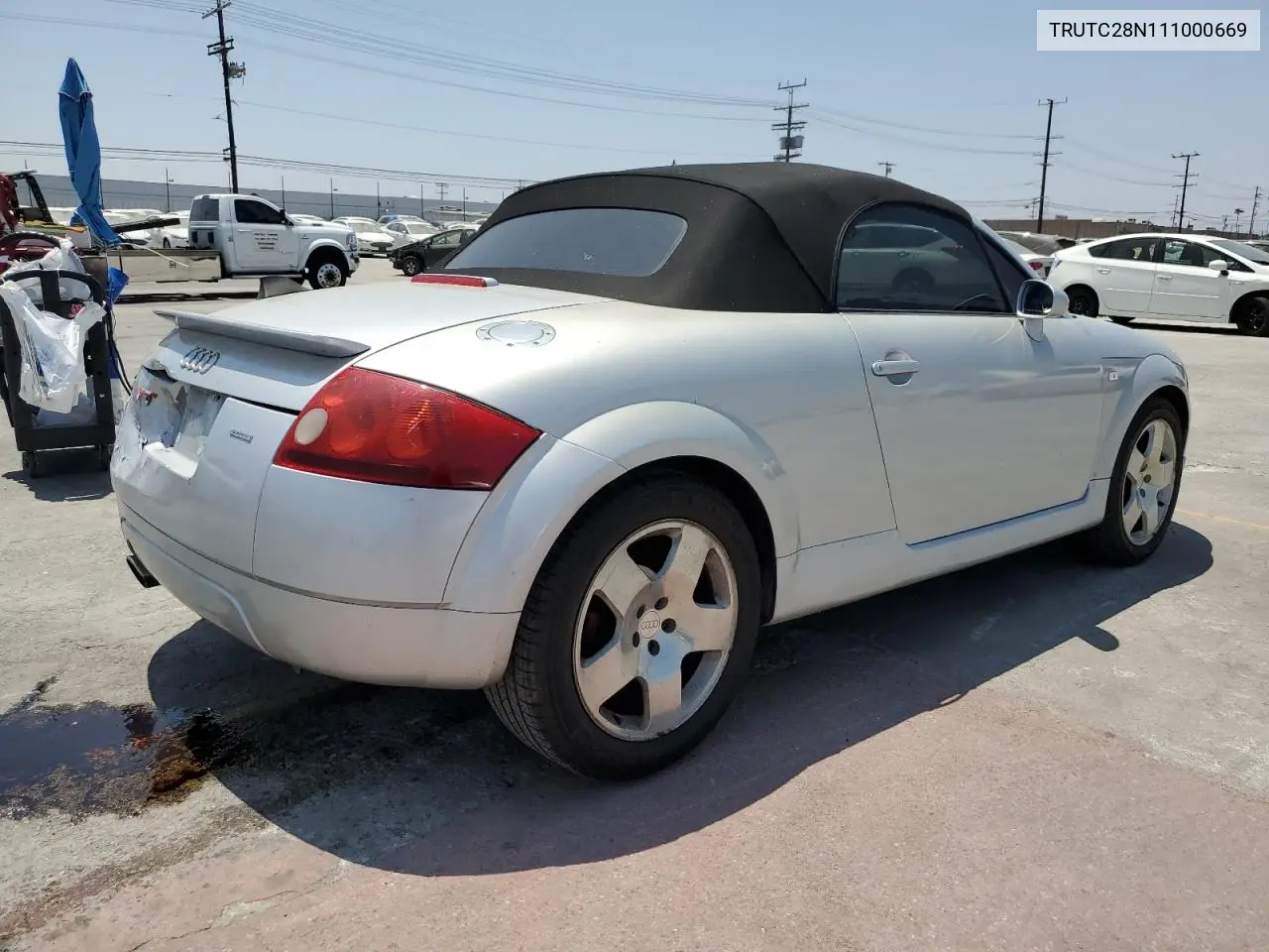 2001 Audi Tt VIN: TRUTC28N111000669 Lot: 61438715