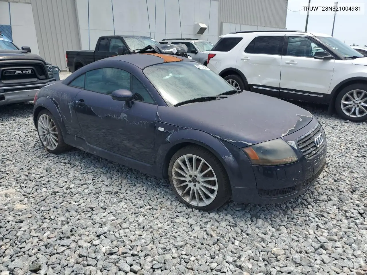 2002 Audi Tt Quattro VIN: TRUWT28N321004981 Lot: 57914595