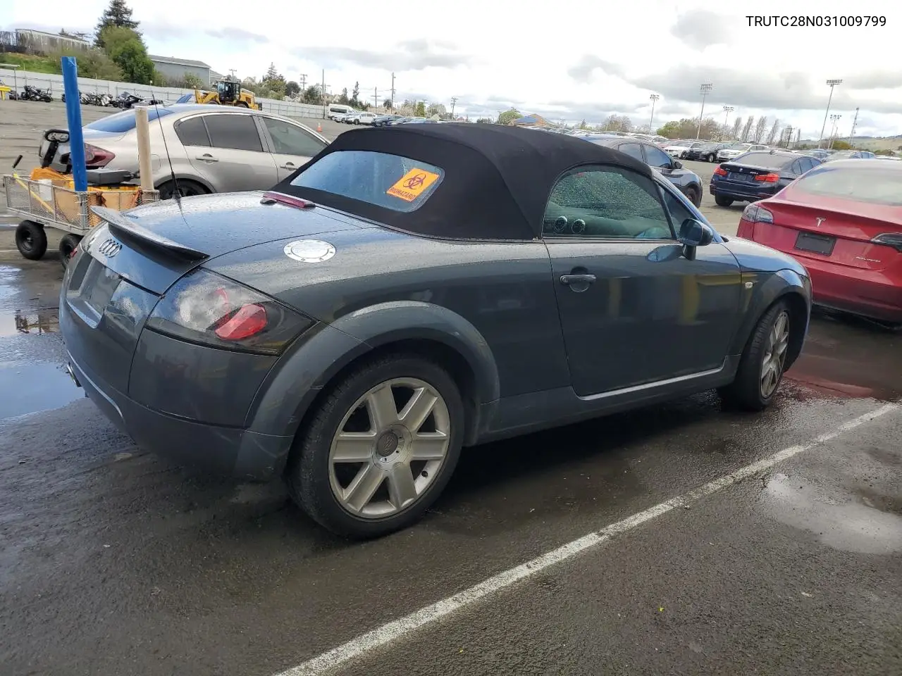 2003 Audi Tt VIN: TRUTC28N031009799 Lot: 46029925