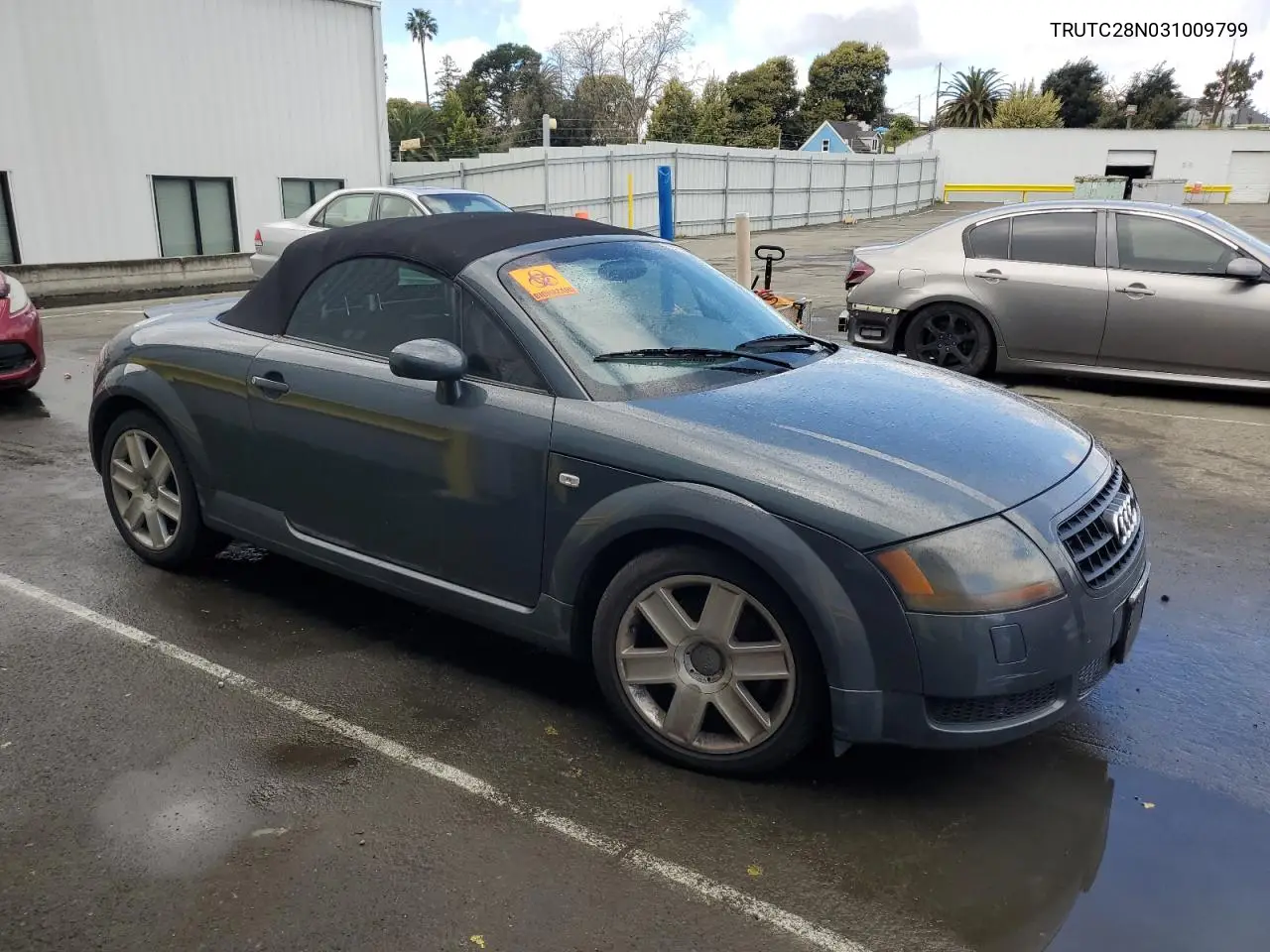 2003 Audi Tt VIN: TRUTC28N031009799 Lot: 46029925