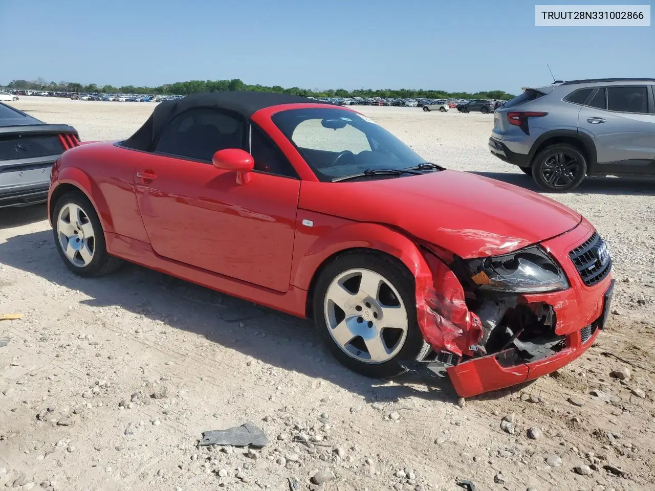 2003 Audi Tt Quattro VIN: TRUUT28N331002866 Lot: 52810895