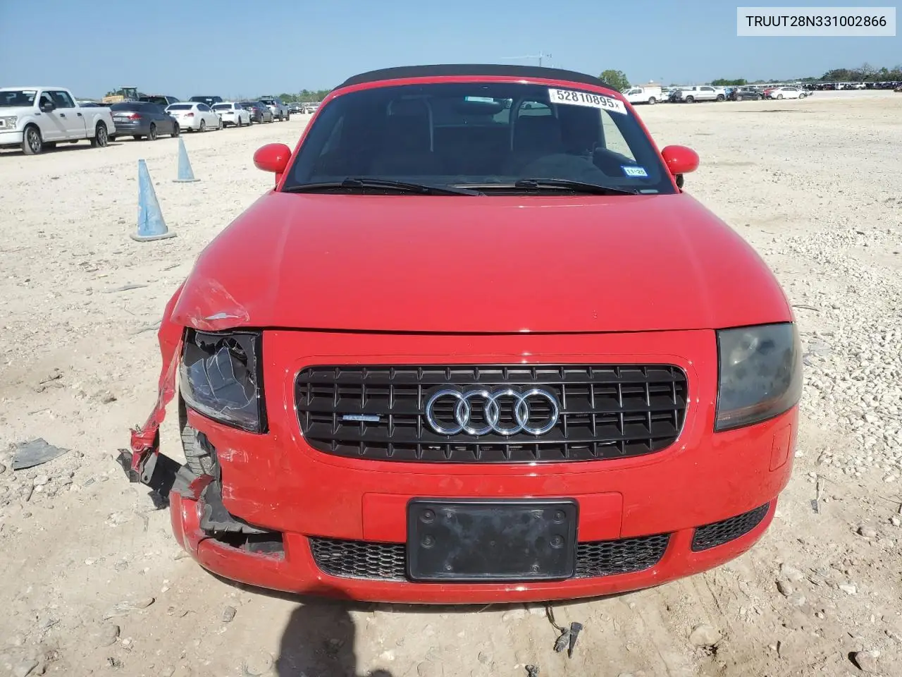 2003 Audi Tt Quattro VIN: TRUUT28N331002866 Lot: 52810895