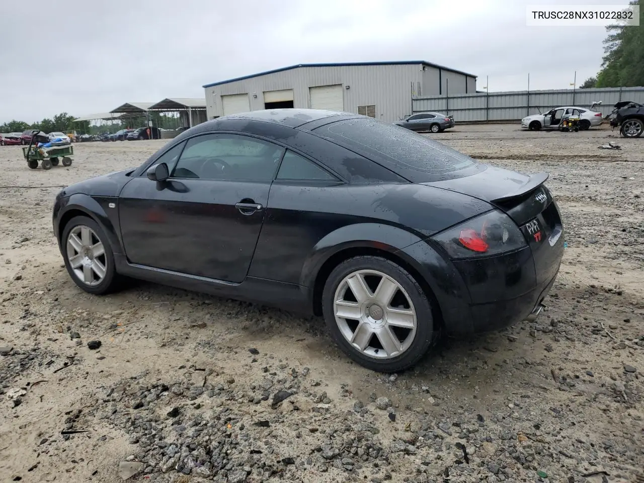 2003 Audi Tt VIN: TRUSC28NX31022832 Lot: 54825845