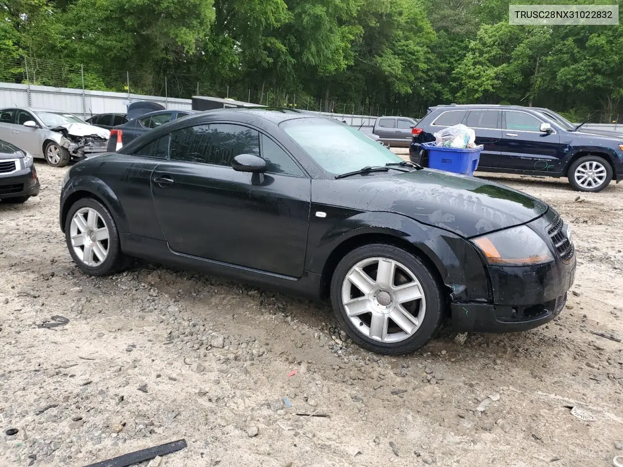 2003 Audi Tt VIN: TRUSC28NX31022832 Lot: 54825845