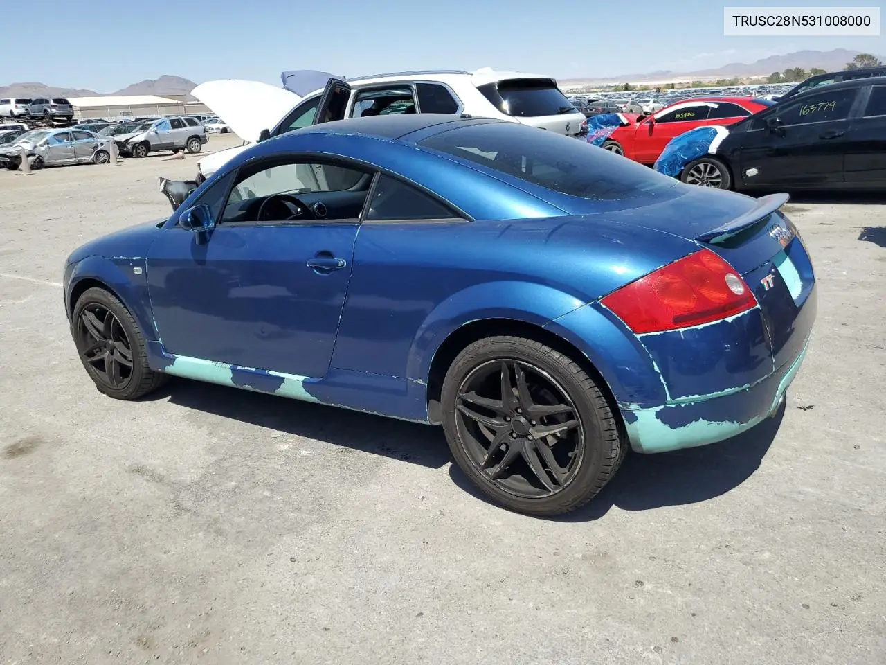2003 Audi Tt VIN: TRUSC28N531008000 Lot: 59189035