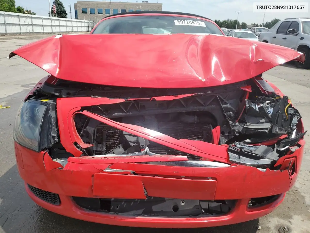 2003 Audi Tt VIN: TRUTC28N931017657 Lot: 59728475