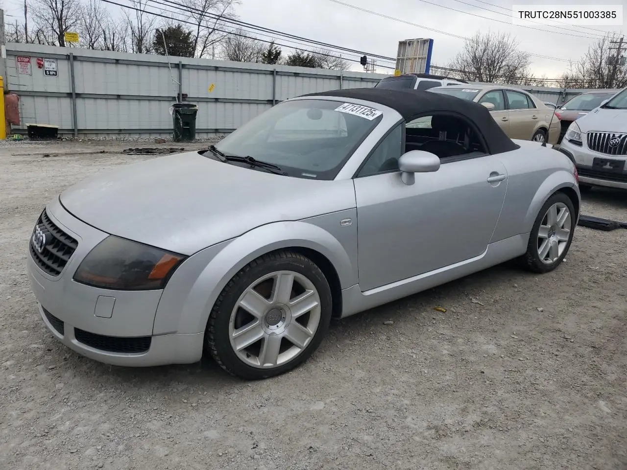 2005 Audi Tt VIN: TRUTC28N551003385 Lot: 47131125