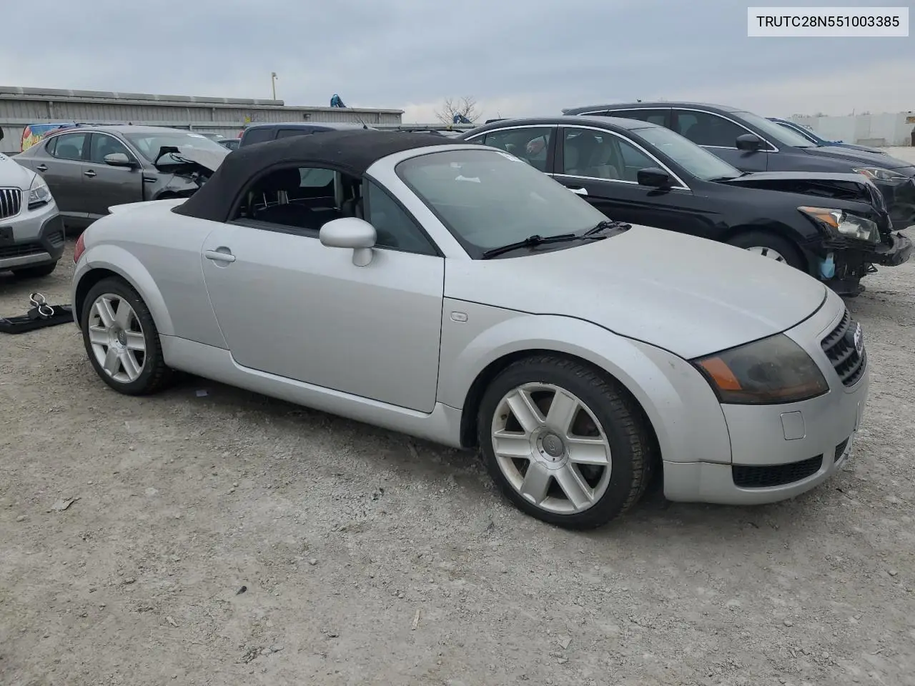 2005 Audi Tt VIN: TRUTC28N551003385 Lot: 47131125