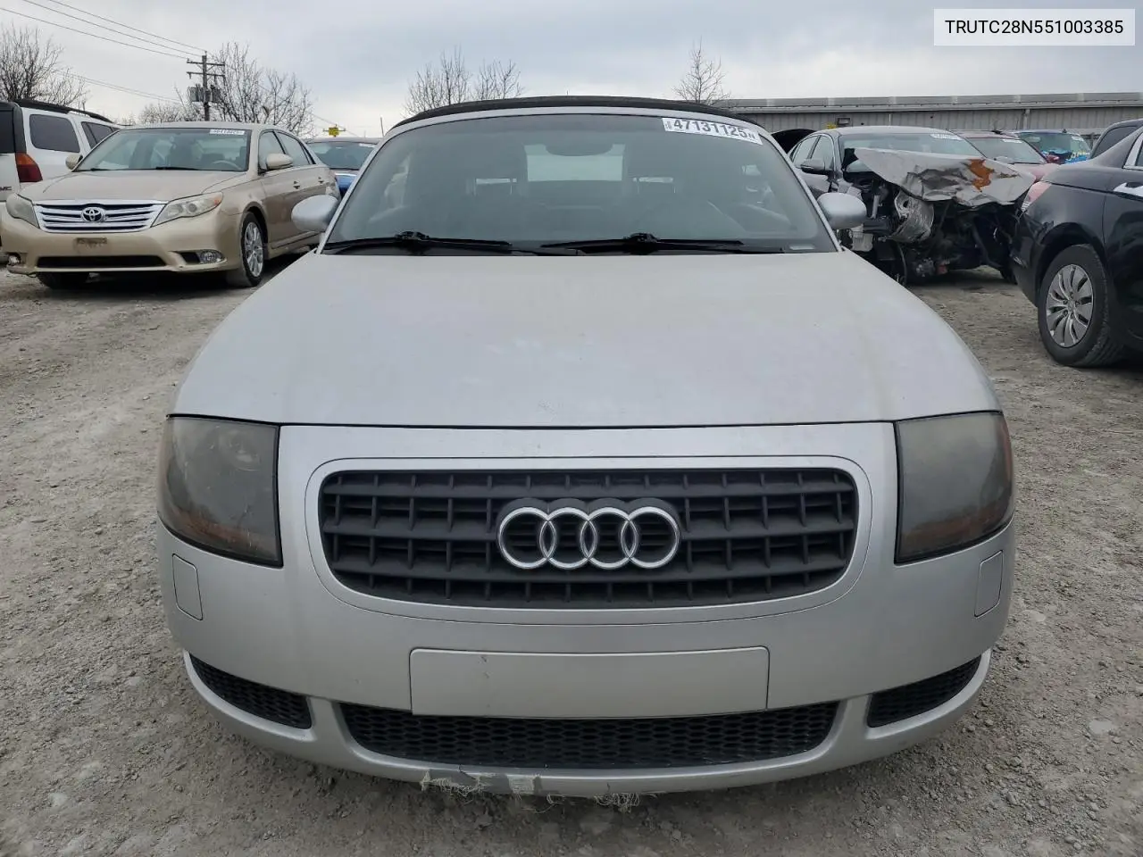 2005 Audi Tt VIN: TRUTC28N551003385 Lot: 47131125