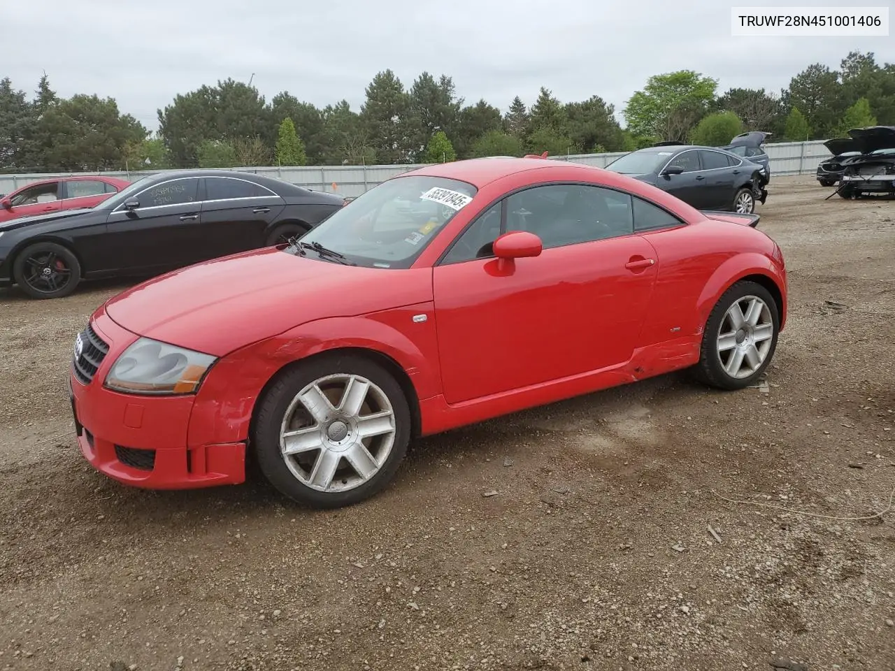 2005 Audi Tt 3.2 Quattro VIN: TRUWF28N451001406 Lot: 55391845