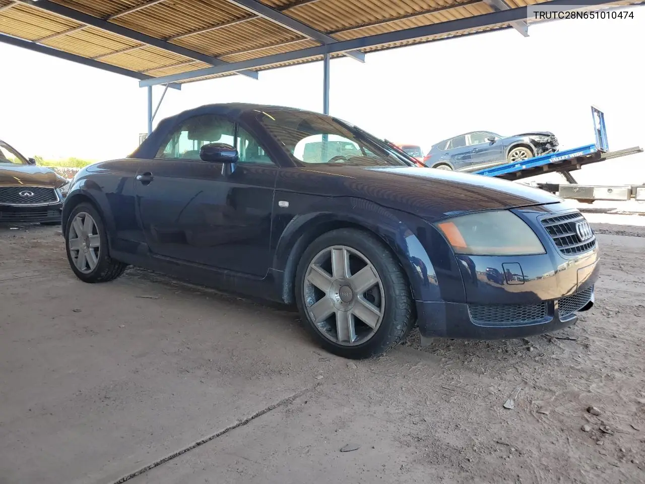 2005 Audi Tt VIN: TRUTC28N651010474 Lot: 60269635