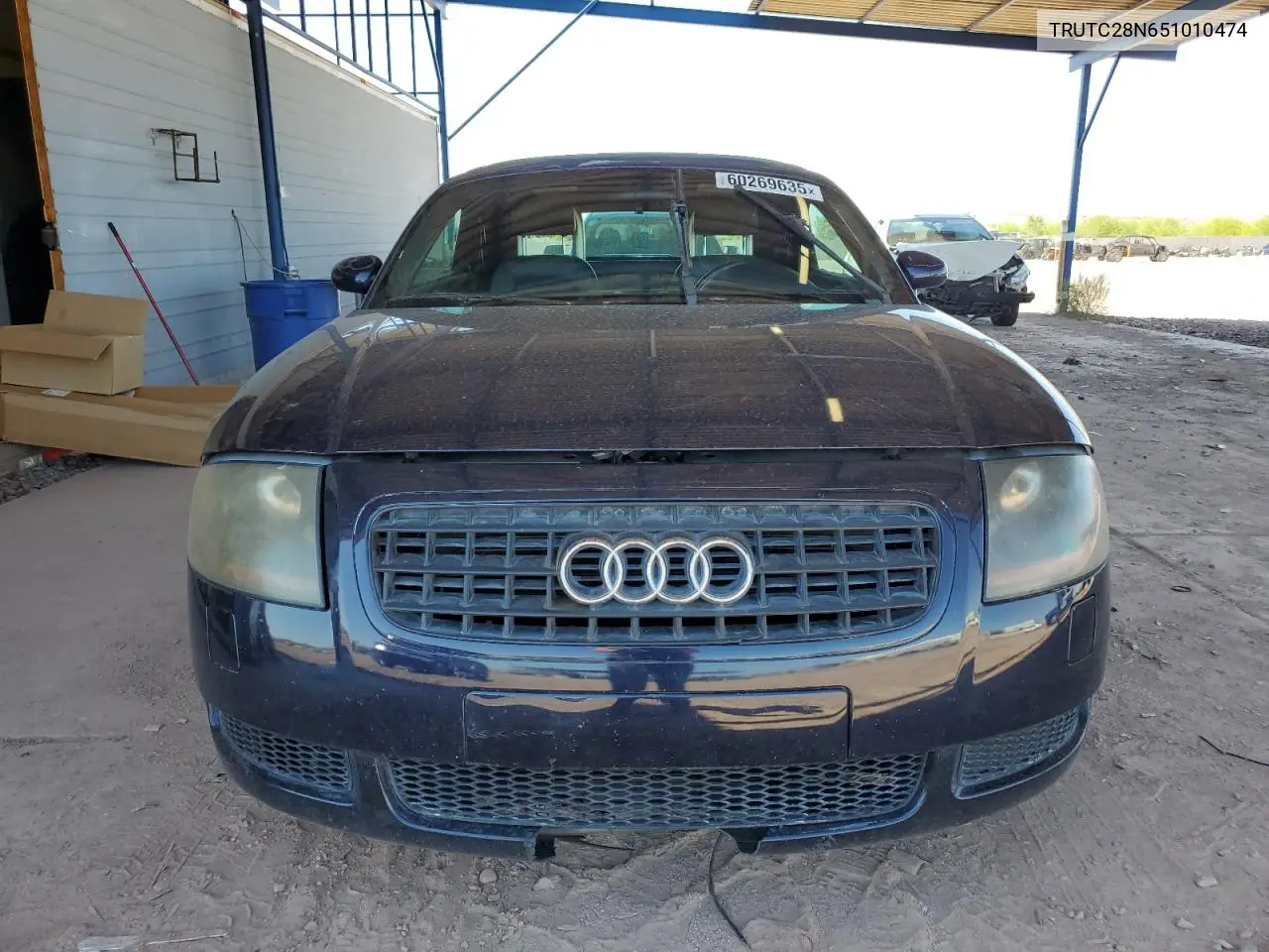 2005 Audi Tt VIN: TRUTC28N651010474 Lot: 60269635