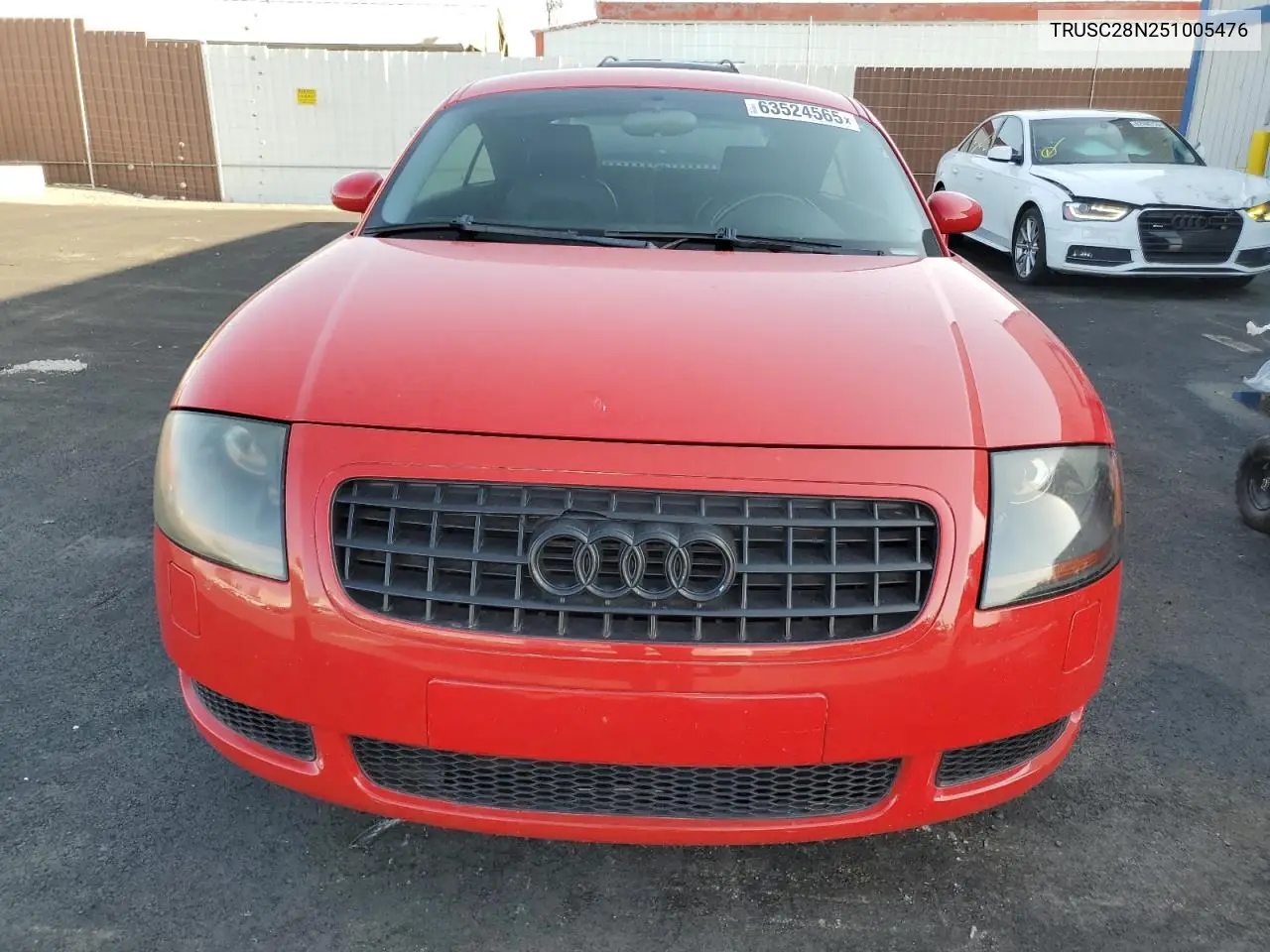 2005 Audi Tt VIN: TRUSC28N251005476 Lot: 63524565