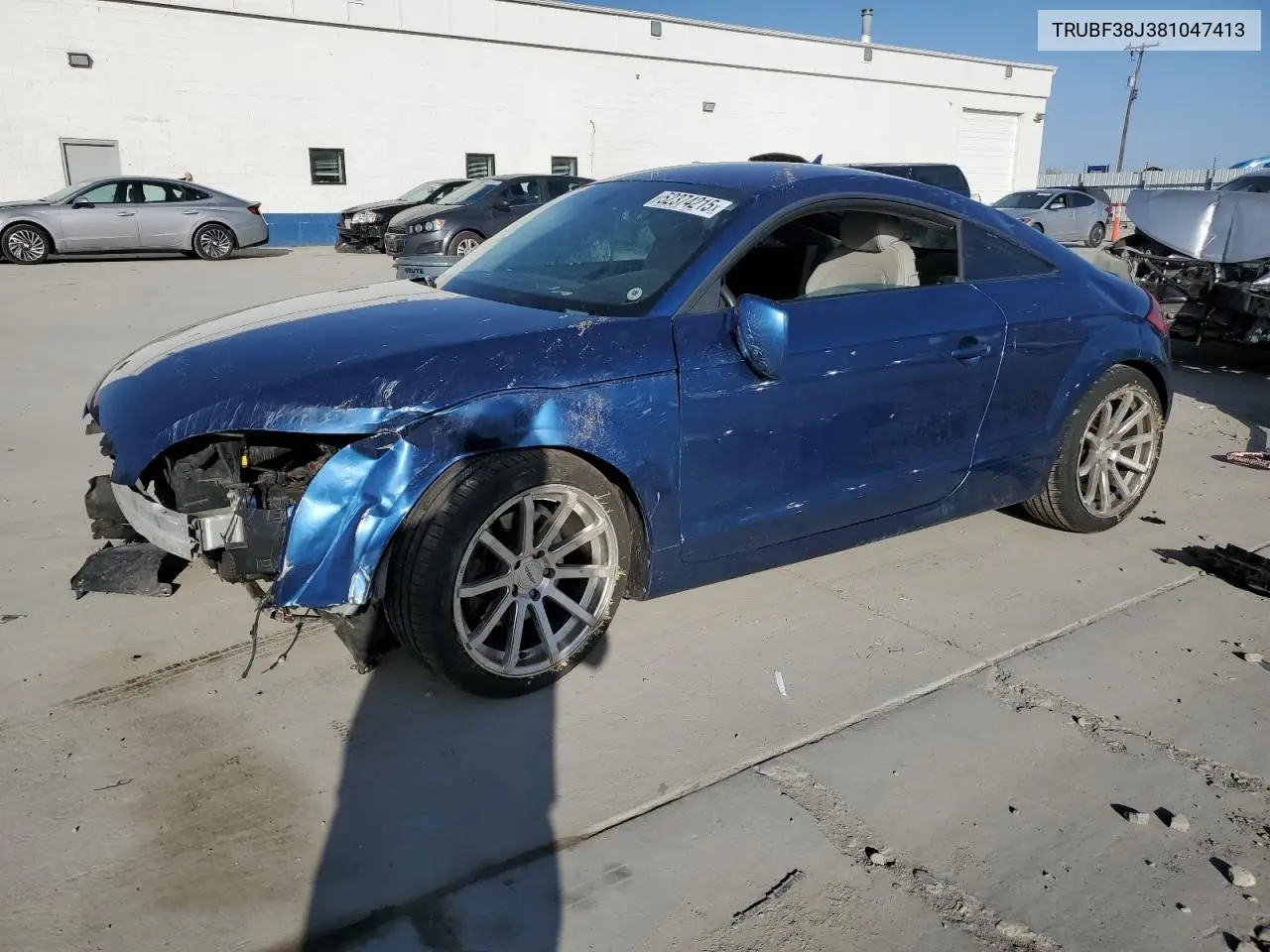 2008 Audi Tt 2.0T Premium VIN: TRUBF38J381047413 Lot: 52374215